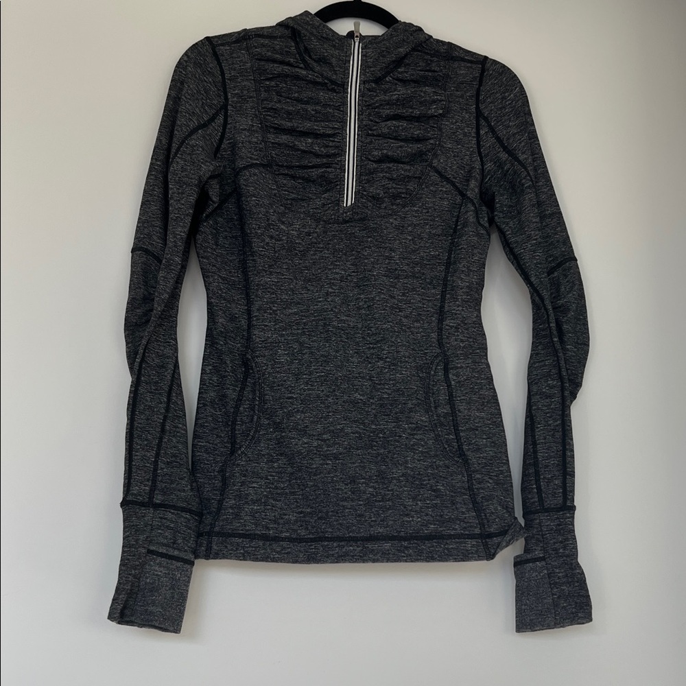 Lululemon Athletica Dark Gray Half-Zip Hoodie